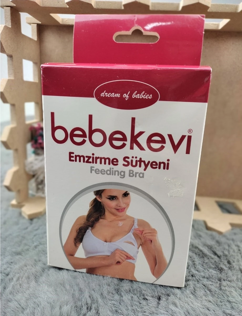 Bebekevi Klasik 85-95 Beden Arası Emzirme Sütyeni (Beyaz)