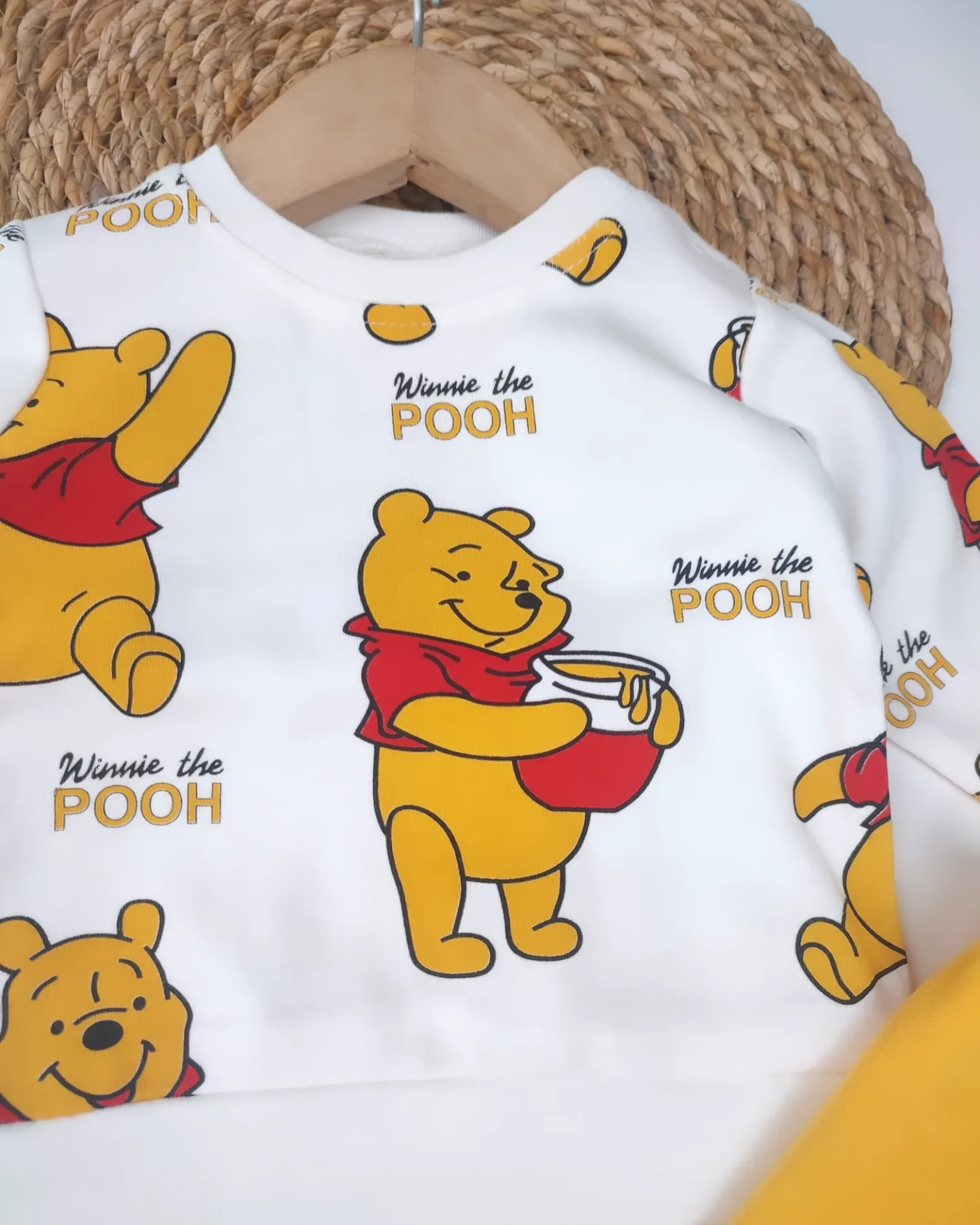 BEBEK  6-12 AY WİNNİE THE POOH BASKILI 2 Lİ TAKIM